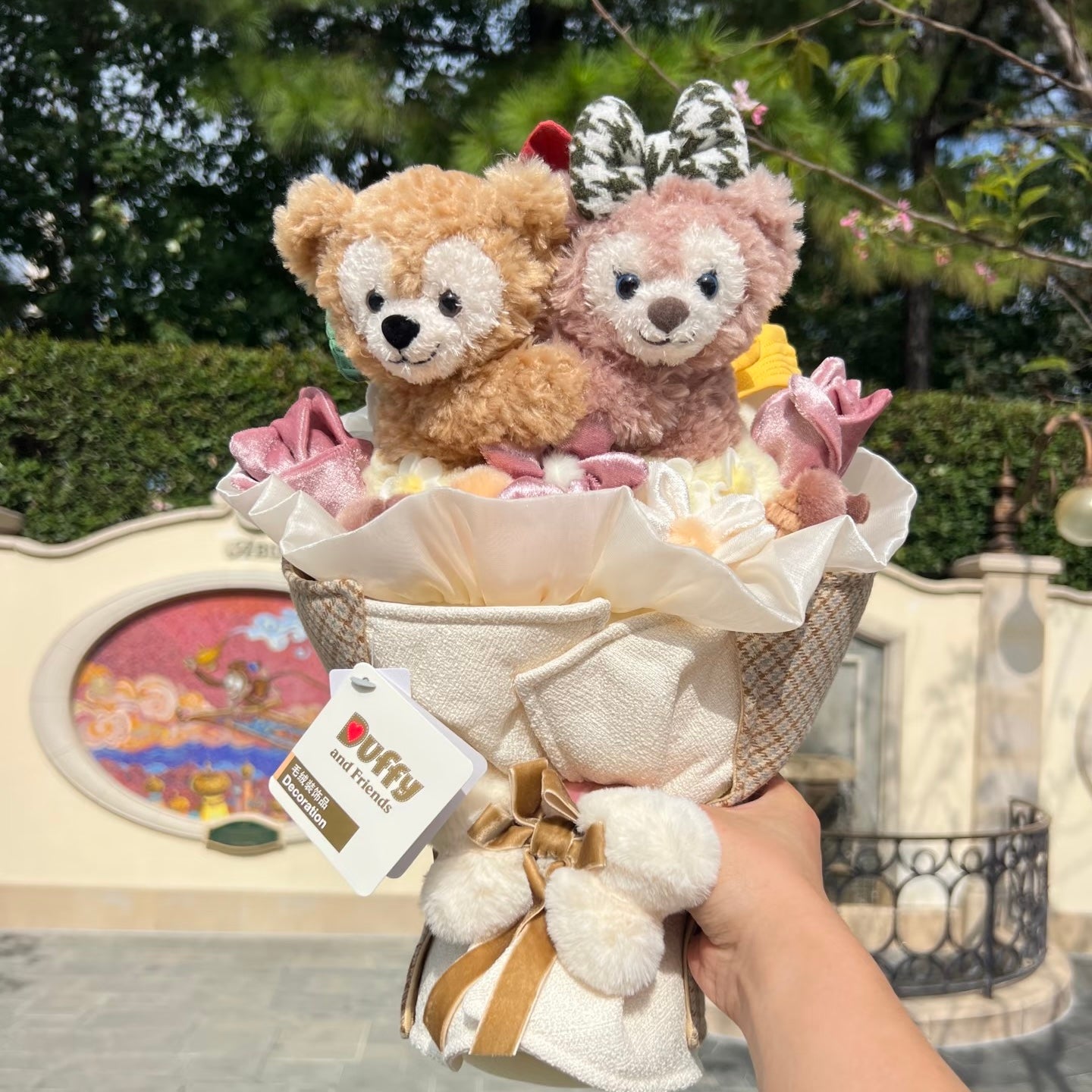 秋 ダッフィー&シェリーメイ 花束|上海ディズニー