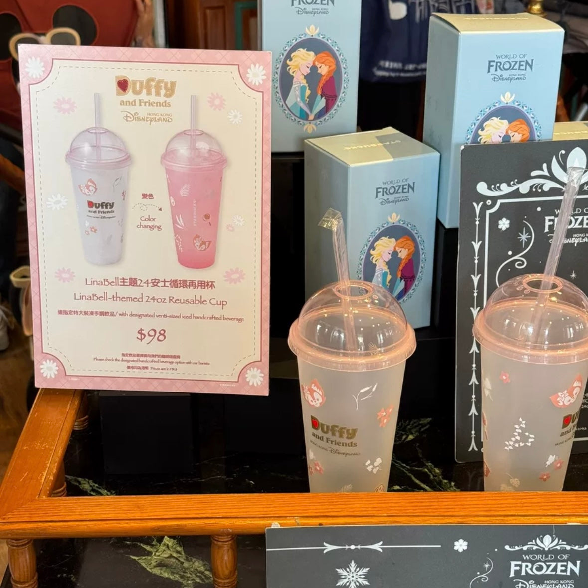 スタバ リーナベル カップ スターバックス| 香港ディズニー