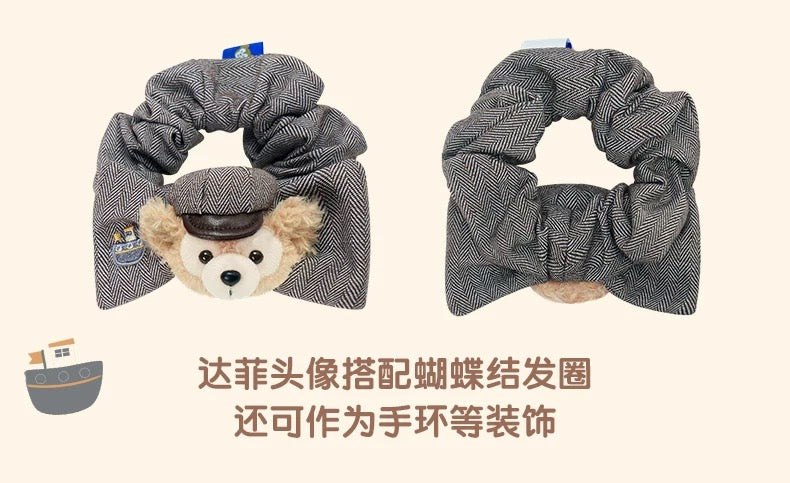 スクール ダッフィー&シェリーメイ ヘアビン&ヘアゴムセット| 上海ディズニー🇨🇳