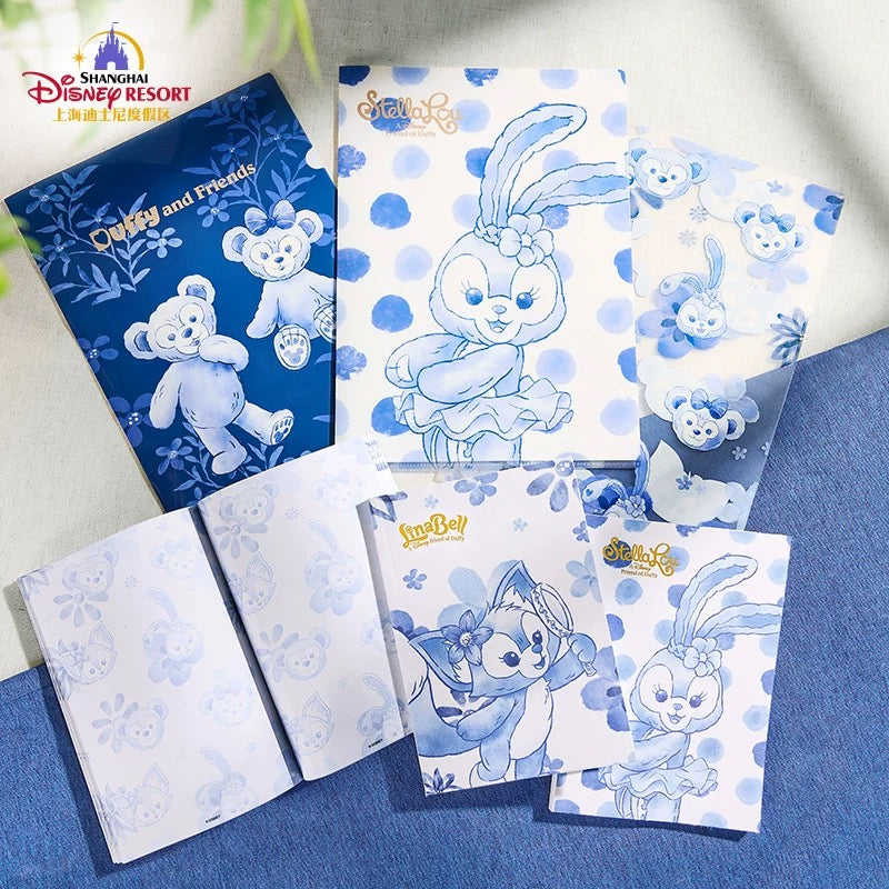 青花 ダッフィーフレンズ ノート3冊セット❘上海ディズニー