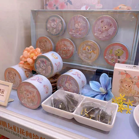 中秋 ダッフィーフレンズ お茶 7種類 ギフト|上海ディズニー