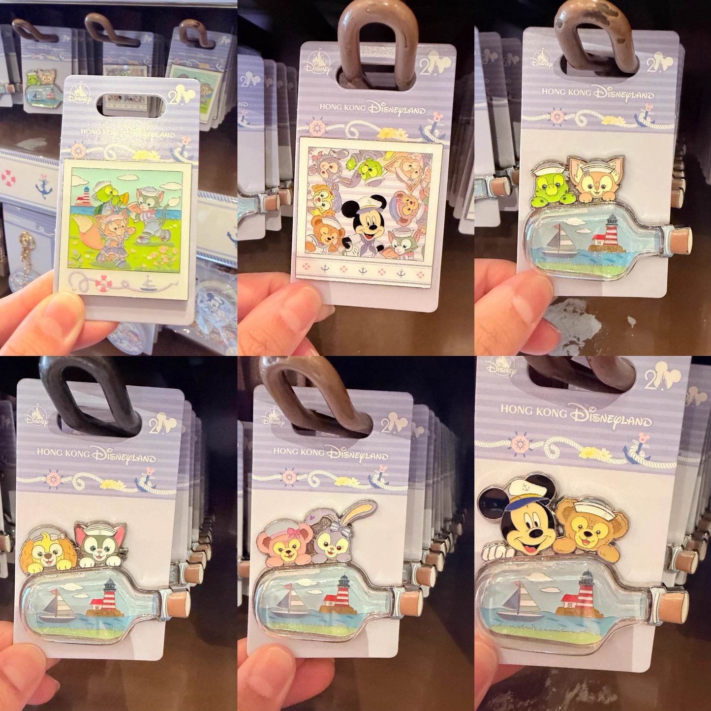 春日 ダッフィーフレンズ バッジ❘香港ディズニー