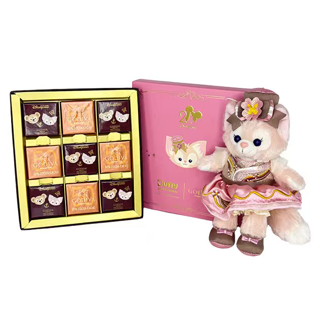 リーナベル GODIVA チョコ🍫 ぬいぐるみ ギフトセット|香港ディズニー