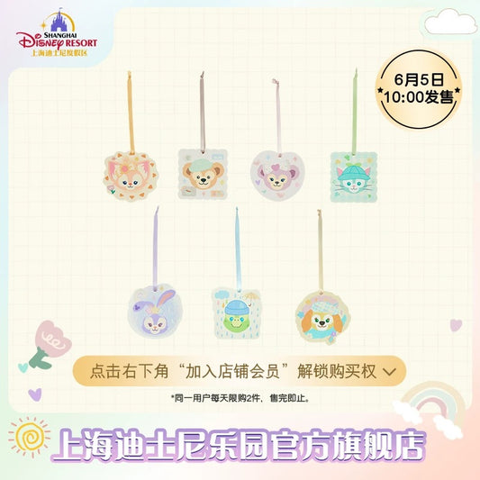 レインボー ダッフィーフレンズ スポンジ7枚セット 拭き取り❘上海ディズニー