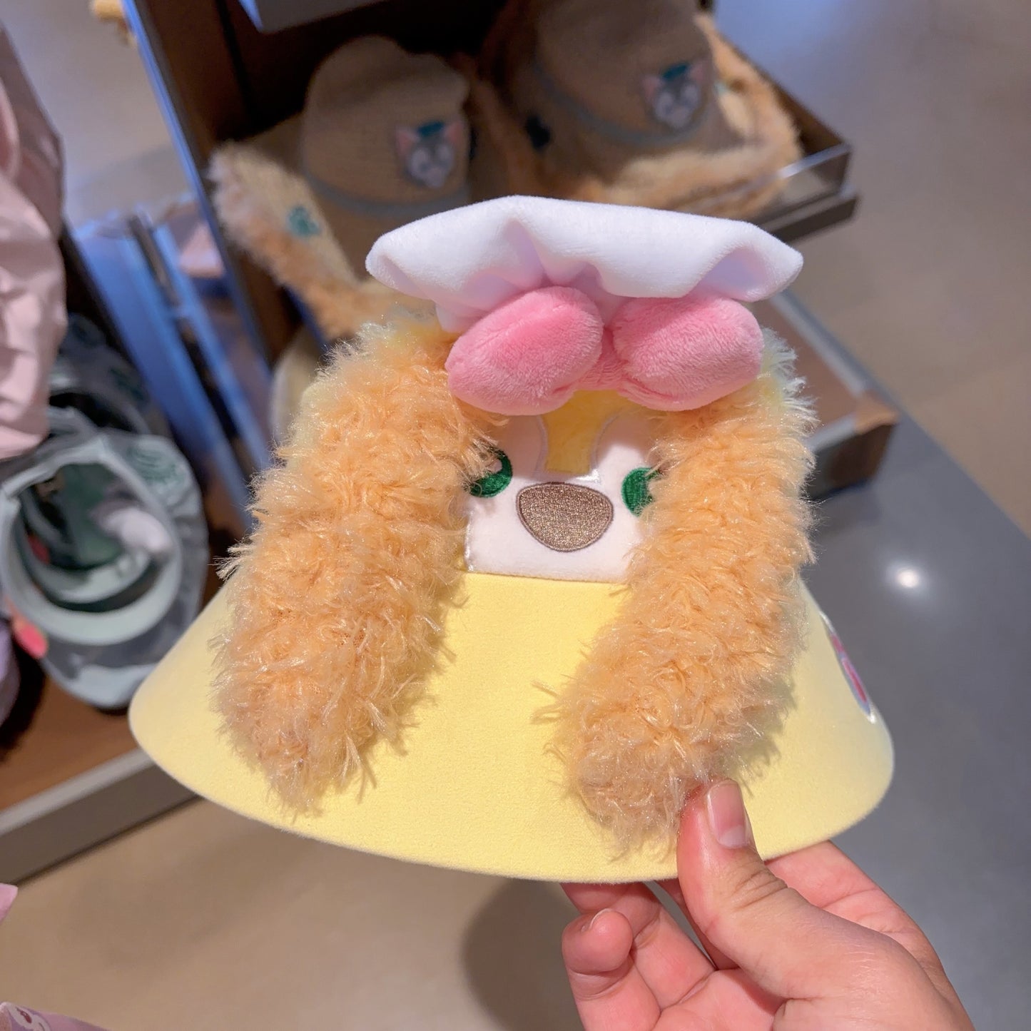 シェリーメイ ダッフィー クッキーアン サンバイザー 帽子❘上海ディズニー