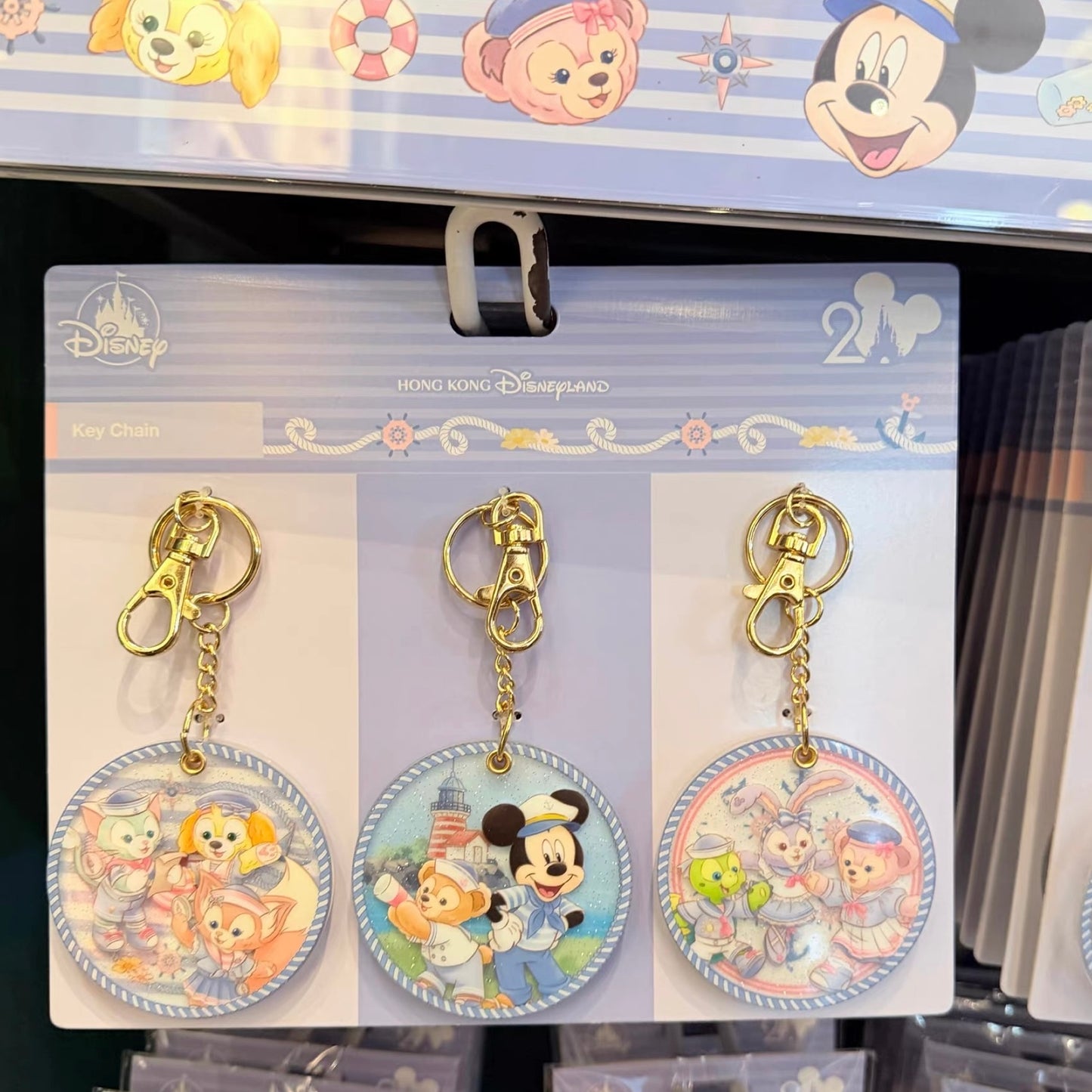春日 ダッフィーフレンズ キーチェーンセット❘香港ディズニー