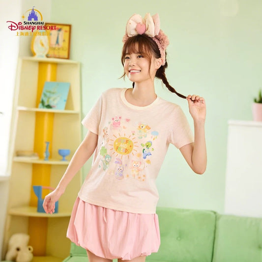 レインボー ダッフィーフレンズ Tシャツ❘上海ディズニー