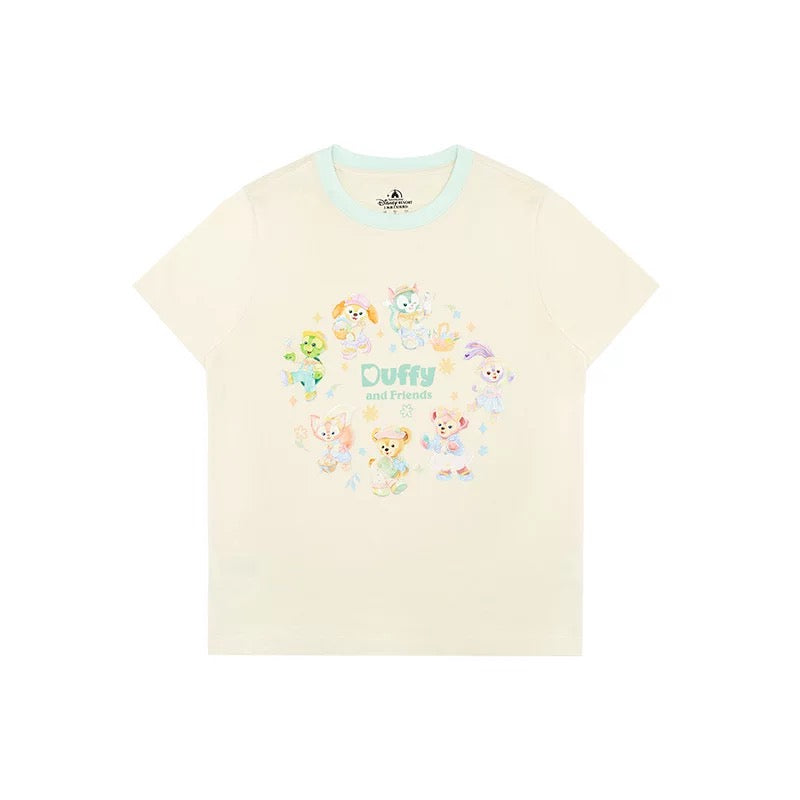 春日 ダッフィーフレンズ リーナベル ベスト クッキーアン オーバーオール Tシャツ❘上海ディズニー