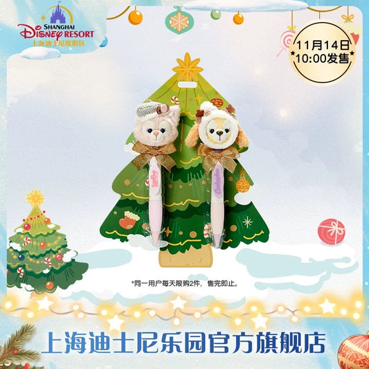 クリスマス クッキーアン&リーナベル ボールペンセット❘上海ディズニー