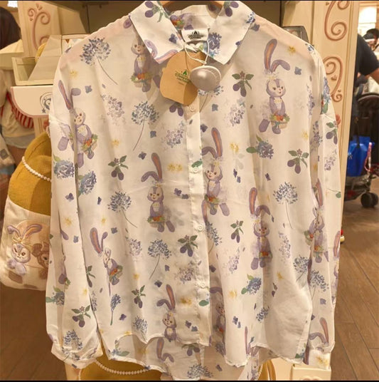 セール❣️ 上海ディズニー  夏日 ステラルー シフォン シャツ