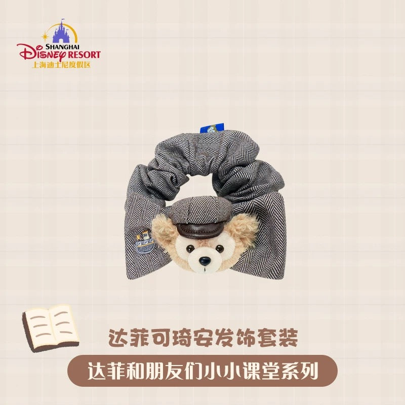 スクール ダッフィー&クッキーアン ヘアビン&ヘアゴムセット| 上海ディズニー🇨🇳