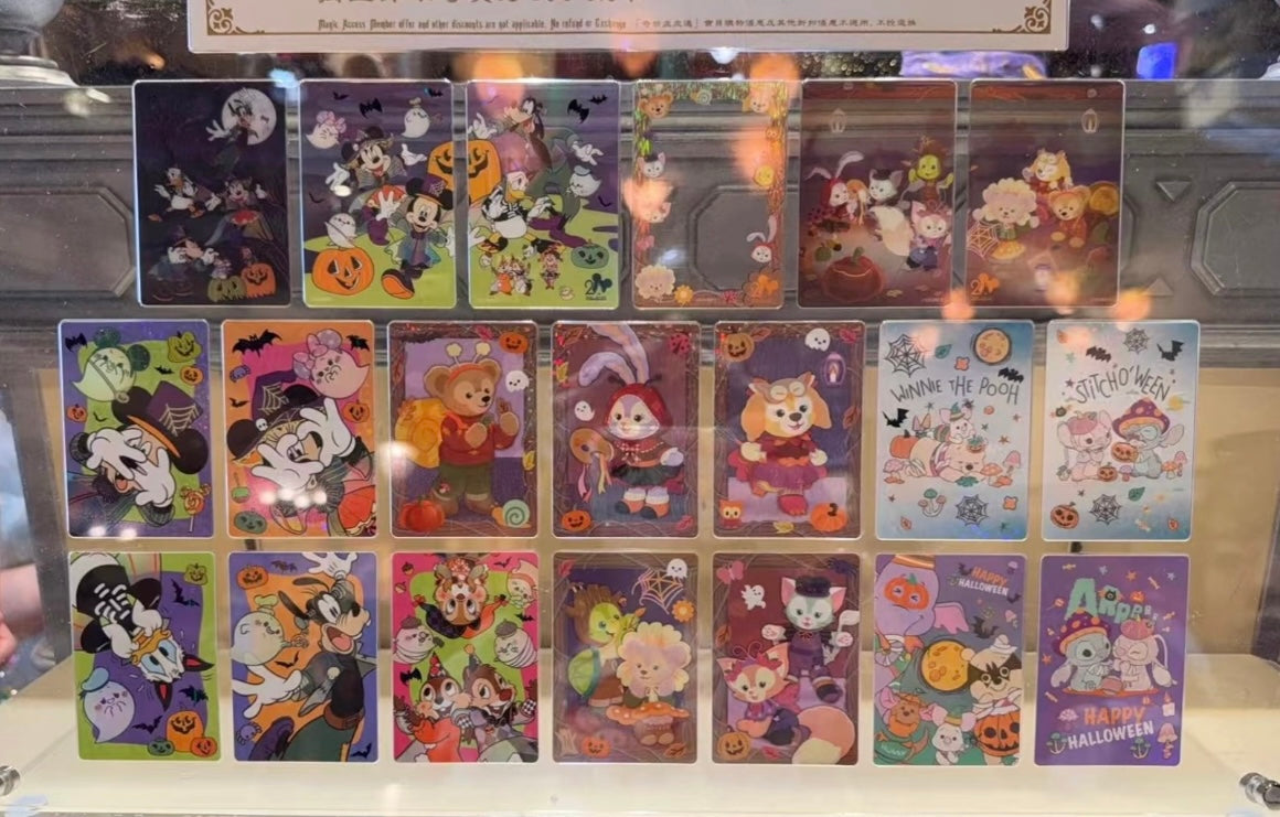 ハロウィン ダッフィーフレンズ トレーディングカード 1パック|香港ディズニー