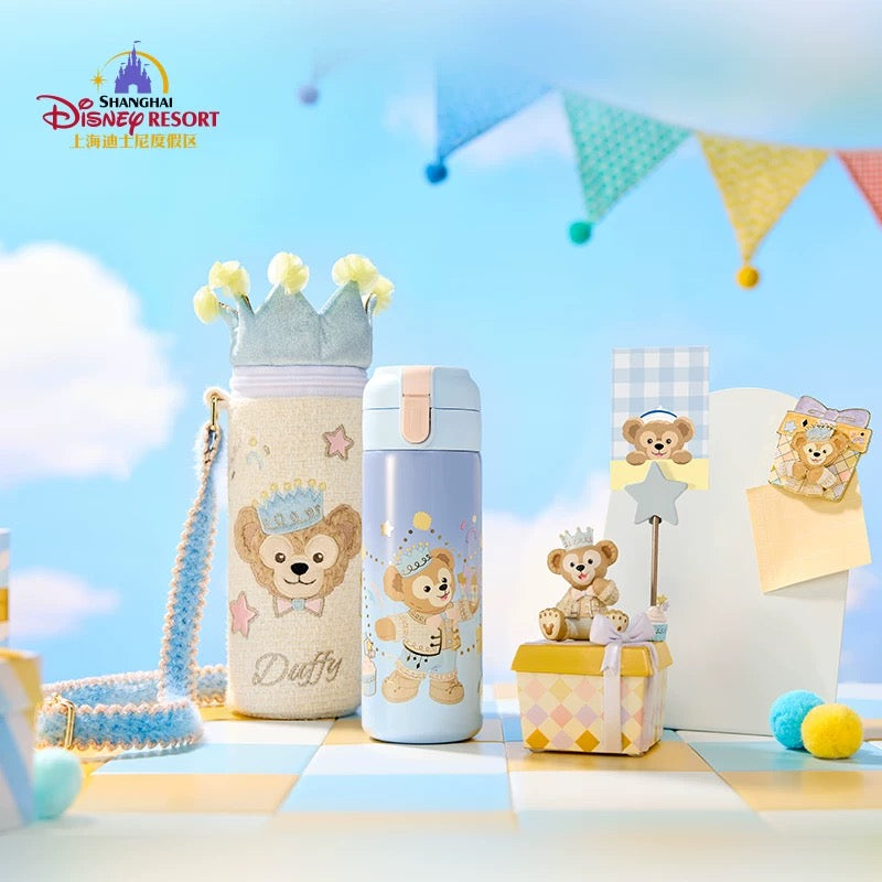 お誕生日 ダッフィー 水筒&カバーセット❘上海ディズニー