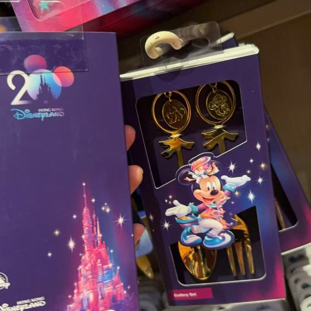 20周年 ミッキー スプーンセット❘香港ディズニー