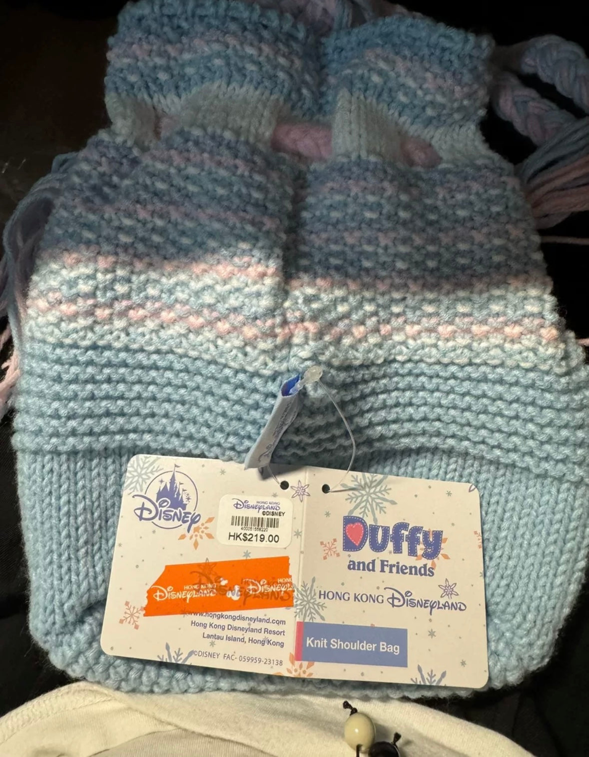 セール❣️ 香港ディズニー 冬 リーナベル 巾着収納バッグ