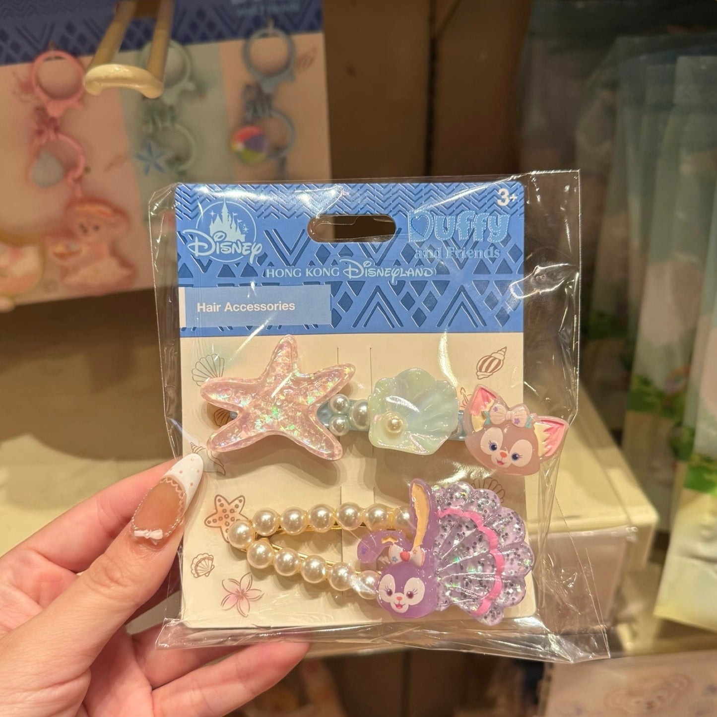 夏日 リーナベル&ステラルー ヘアクリップセット❘香港ディズニー