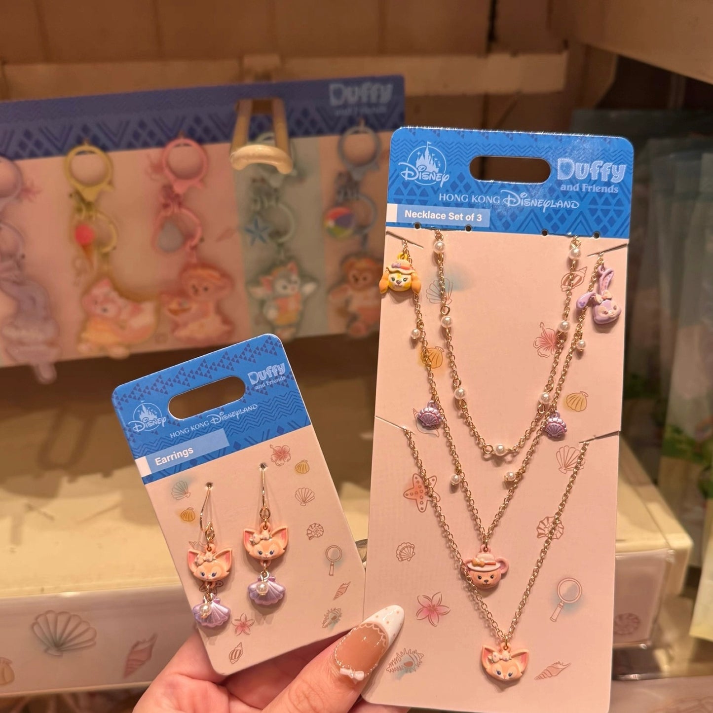 夏日 リーナベル&シェリーメイ&クッキーアン&ステラルー ネックレス❘香港ディズニー
