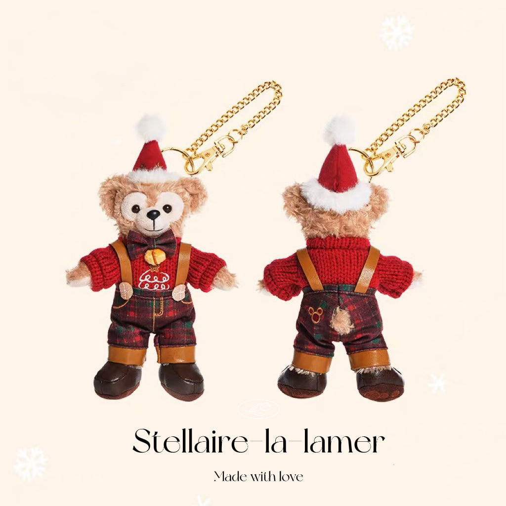 「ダッフィー」: ぬいぐるみキーチェーン | 上海ディズニー・クリスマス・シリーズ
