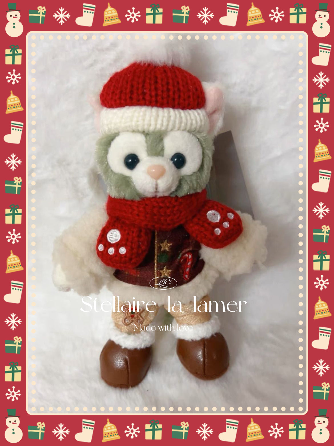 「ジェラトーニ」: ぬいぐるみキーチェーン | 上海ディズニー・クリスマス・シリーズ