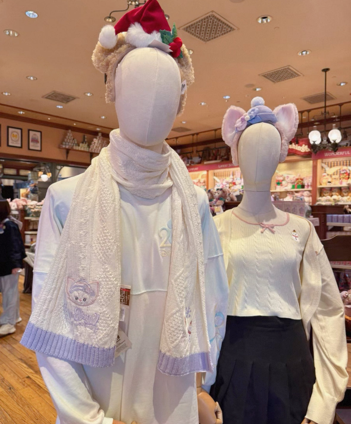 香港ディズニー　クリスマス　　リーナベルふわふわマフラー クリスマス リーナベル マフラー | 香港ディズニー🇭🇰 – リーナちゃん