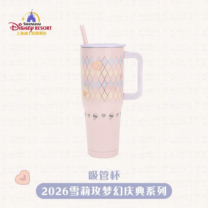 お誕生日 シェリーメイ タンブラー ストロー付き❘上海ディズニー