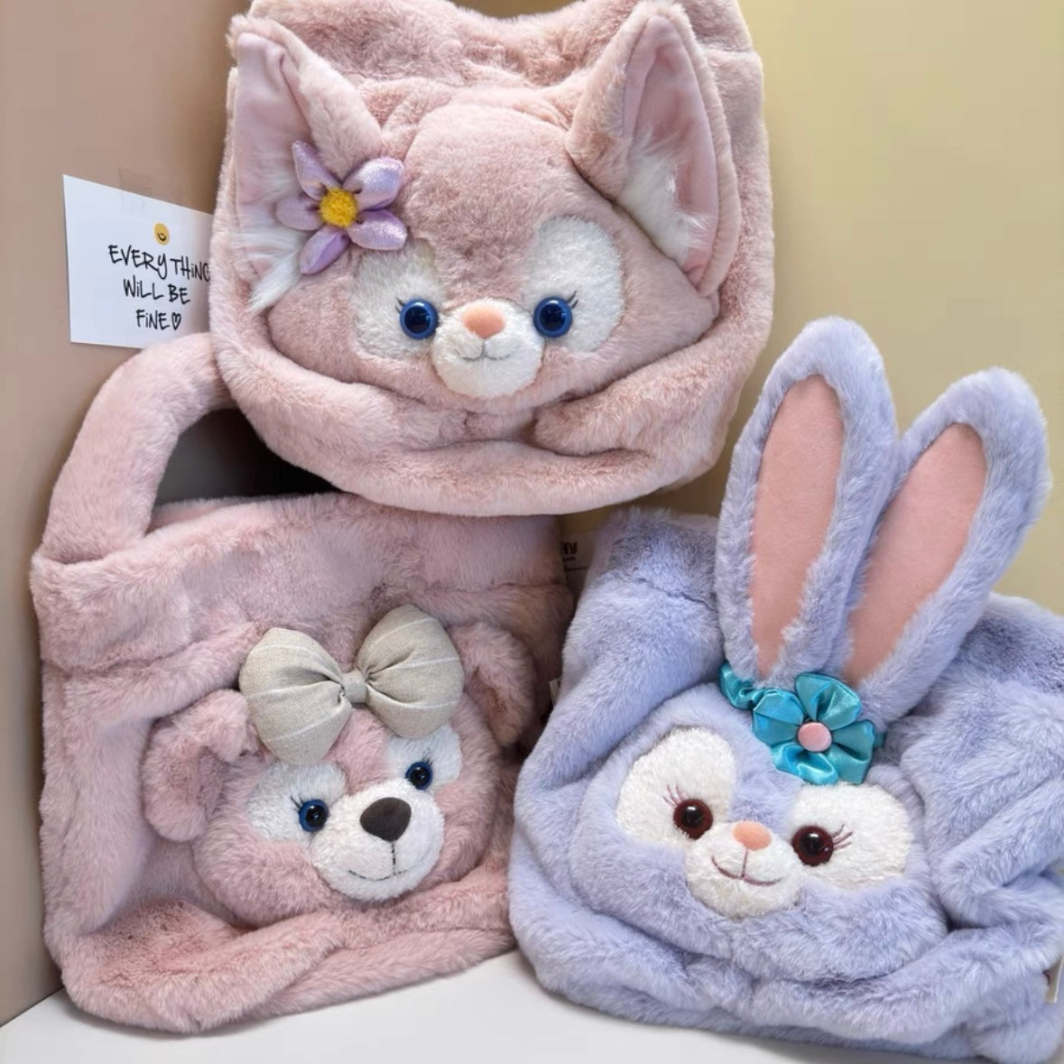 セール❣️ 香港ディズニー ダッフィーフレンズ ふわふわ バッグ