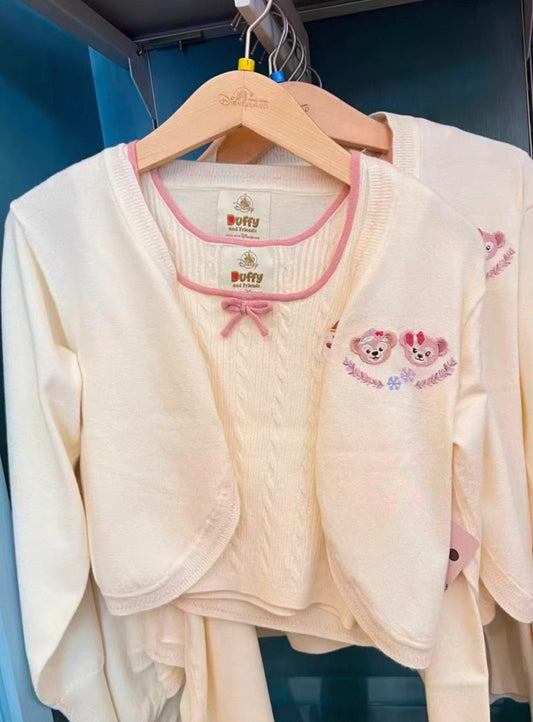 クリスマス ダッフィー＆シェリーメイ カーディガン 大人用｜香港ディズニー