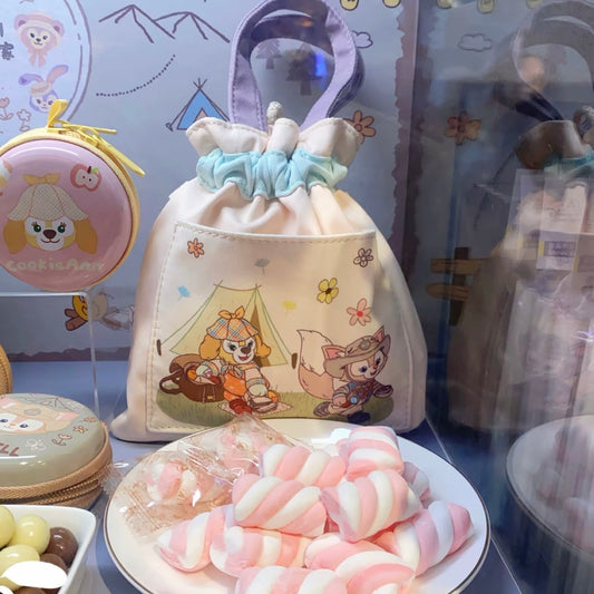 小さな探検家 ダッフィーフレンズ 巾着袋 マシュマロ❘上海ディズニー