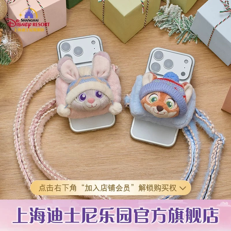 ズートピア ニック ジュディ 冬 スマホクリップ | 上海ディズニー