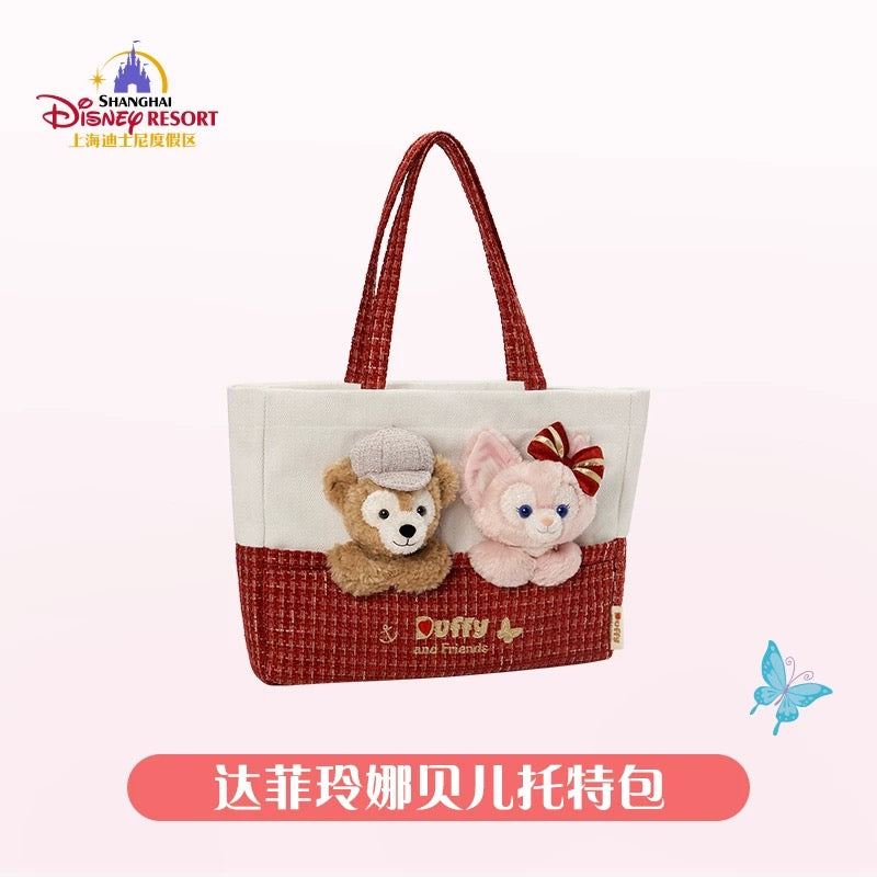 冬 クリスマス ダッフィー＆リーナベル トートバッグ❘上海ディズニー