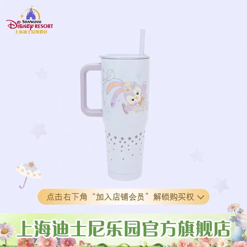 お誕生日 ステラルー ぬいぐるみ タンブラー ストロー付き 1180mL 大容量❘上海ディズニー