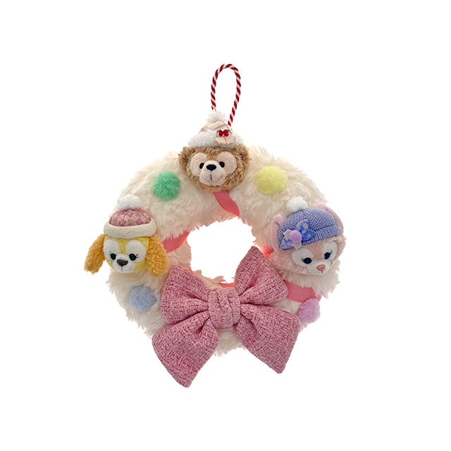 クリスマス ダッフィー＆クッキーアン＆リーナベル リース｜香港ディズニー