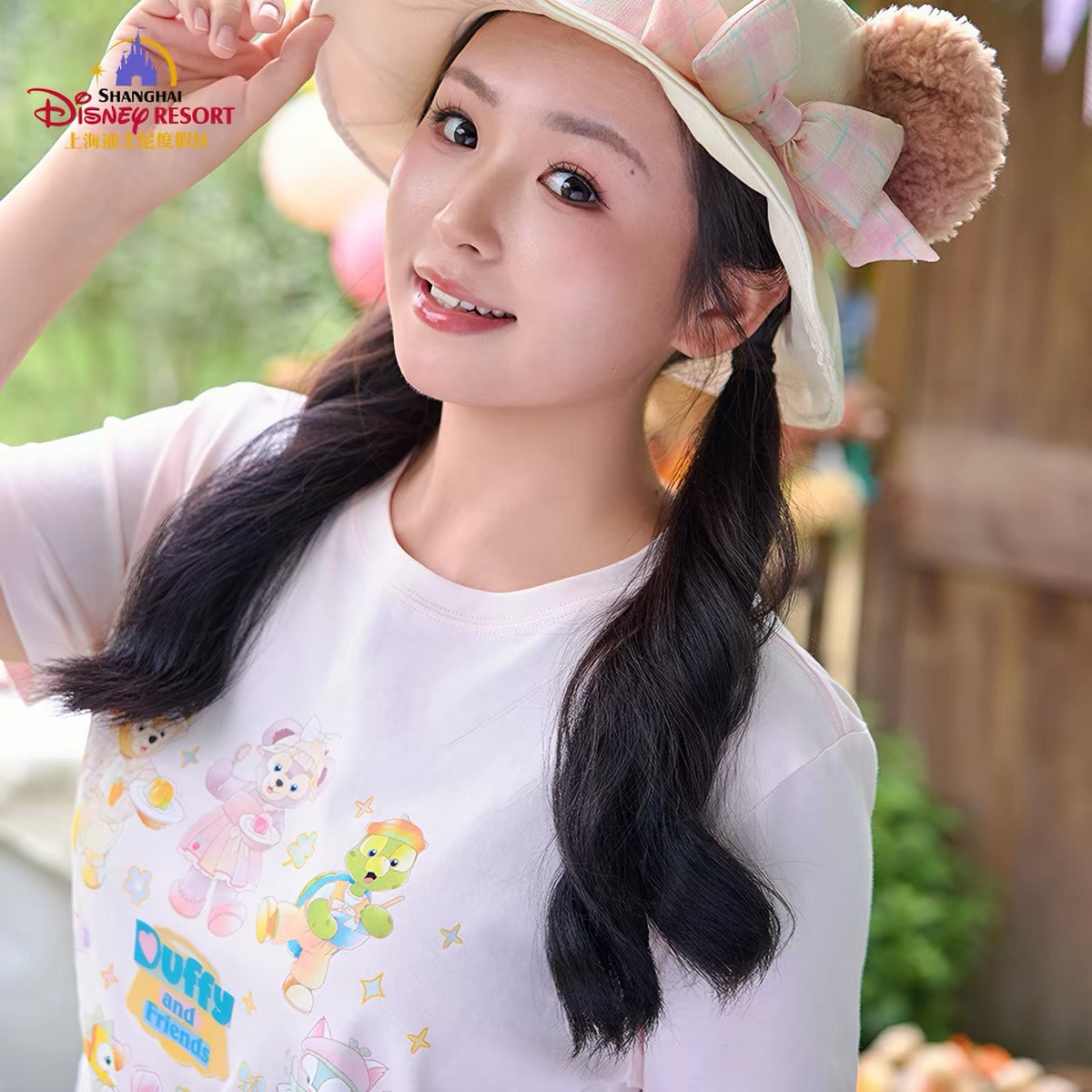 夏日 ダッフィーフレンズ  クッキーアン UVカット 日焼け止め パーカー Tシャツ❘上海ディズニー
