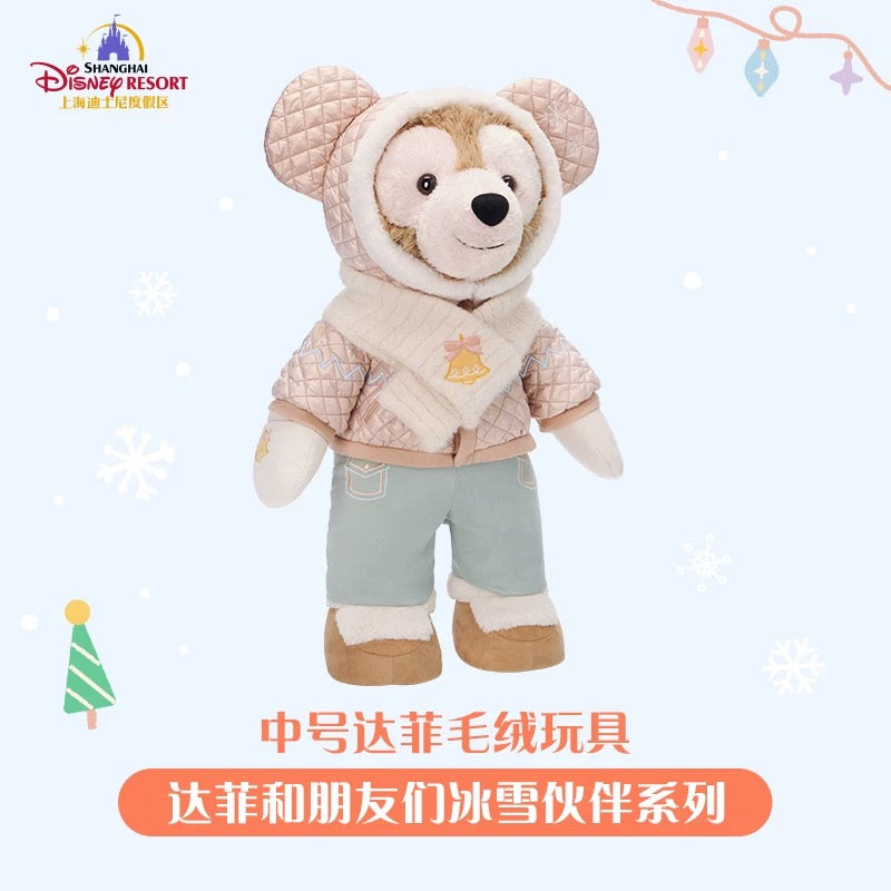 冬 ダッフィー ぬいぐるみMサイズ❘上海ディズニー