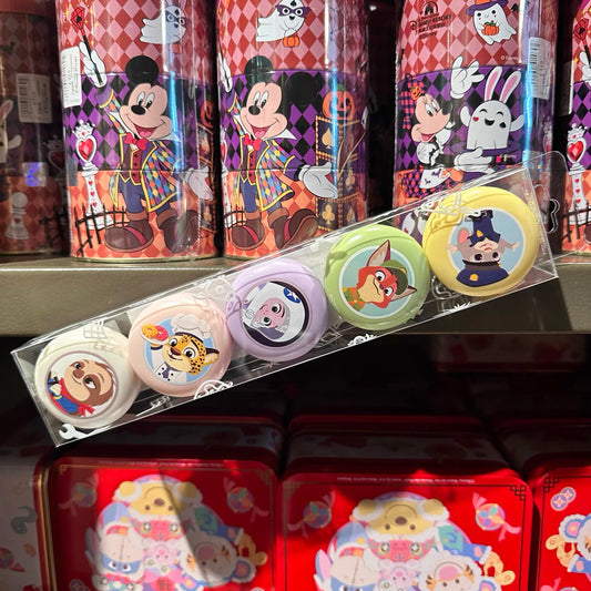 ズートピア ニック ジュディマカロン型マグネット付きキャンディ缶セット | 上海ディズニー🇨🇳