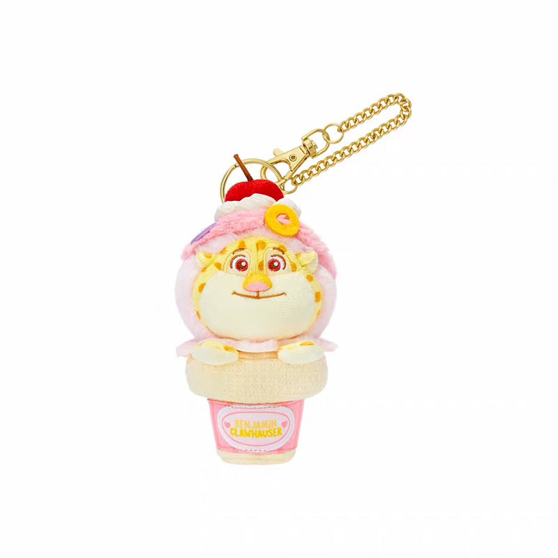 ズートピア  夏日 アイスクリーム ニック ジュディ クロウハウザー レミングぬいぐるみキーチェーン| 上海ディズニー