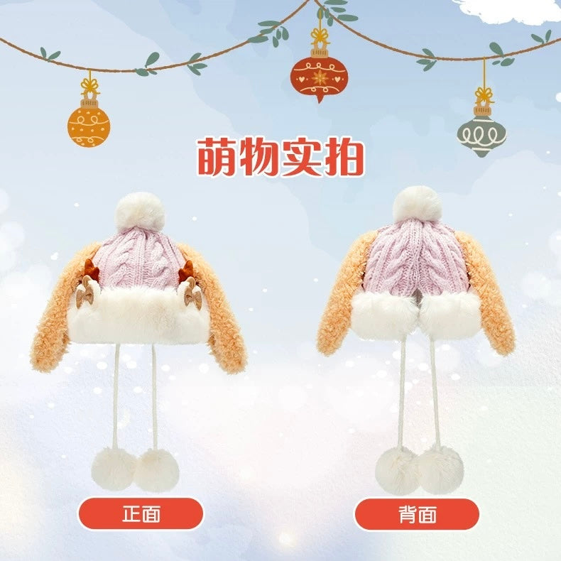 クリスマス クッキーアン ふわふわ ポンポン付き 帽子❘上海ディズニー