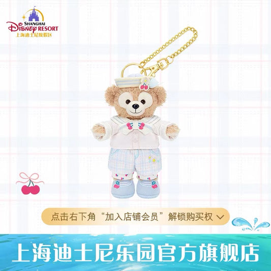 チェリー ダッフィー ぬいぐるみキーチェーン❘上海ディズニー