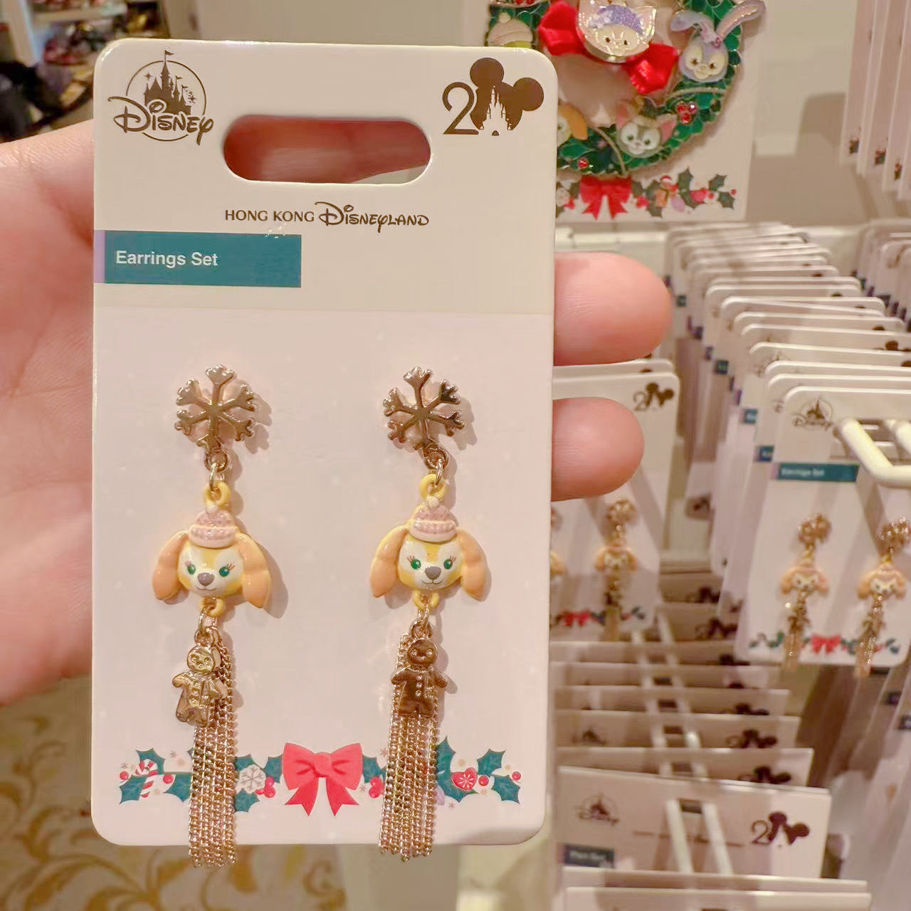 クリスマス クッキーアン ピアス｜香港ディズニー