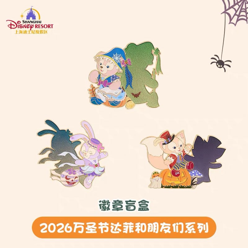 2026 ハロウィン ダッフィーフレンズ バッジ ブラインドボックス❘上海ディズニー