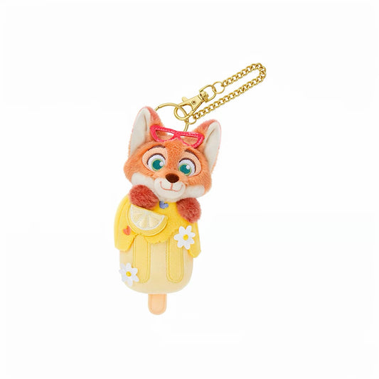 ズートピア  夏日 アイスクリーム ニック ジュディ クロウハウザー レミングぬいぐるみキーチェーン| 上海ディズニー