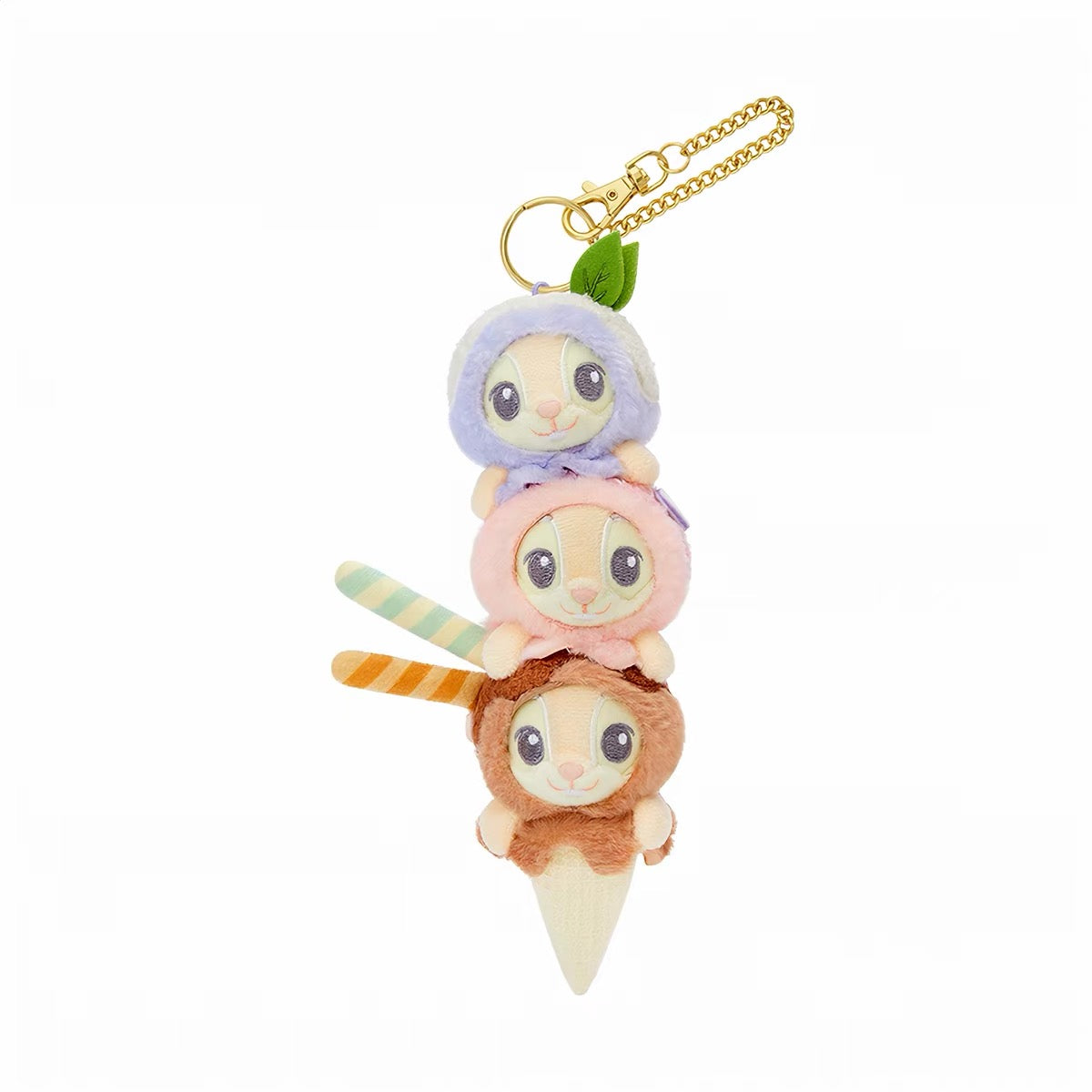 ズートピア  夏日 アイスクリーム ニック ジュディ クロウハウザー レミングぬいぐるみキーチェーン| 上海ディズニー