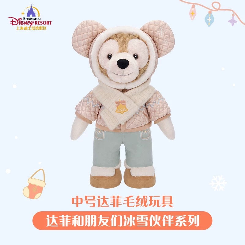 冬 ダッフィー ぬいぐるみMサイズ❘上海ディズニー