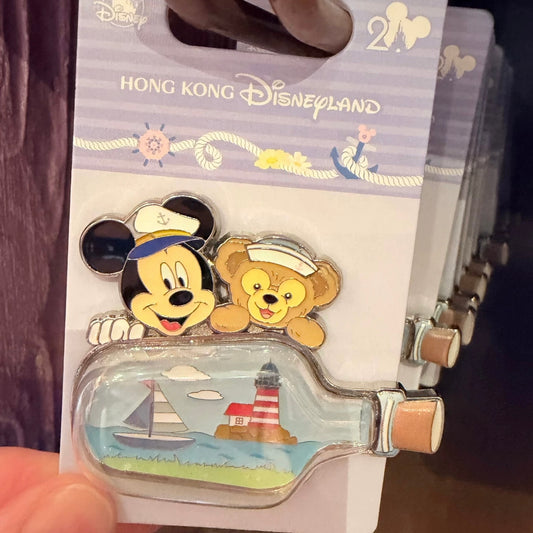 春日 ダッフィーフレンズ バッジ❘香港ディズニー