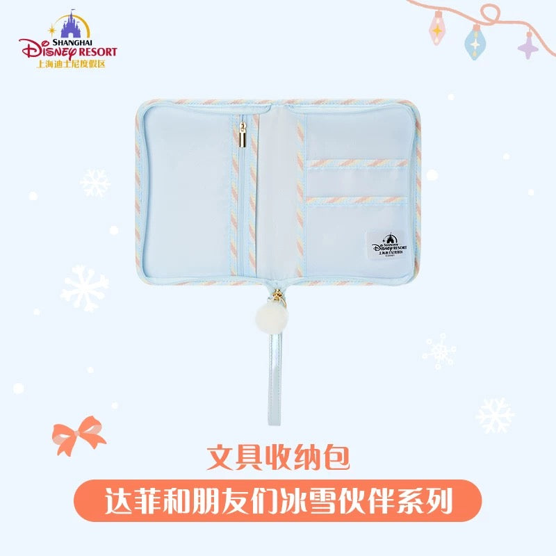 冬 ダッフィーフレンズ 文房具 収納ポーチ 持ち運び ❘上海ディズニー