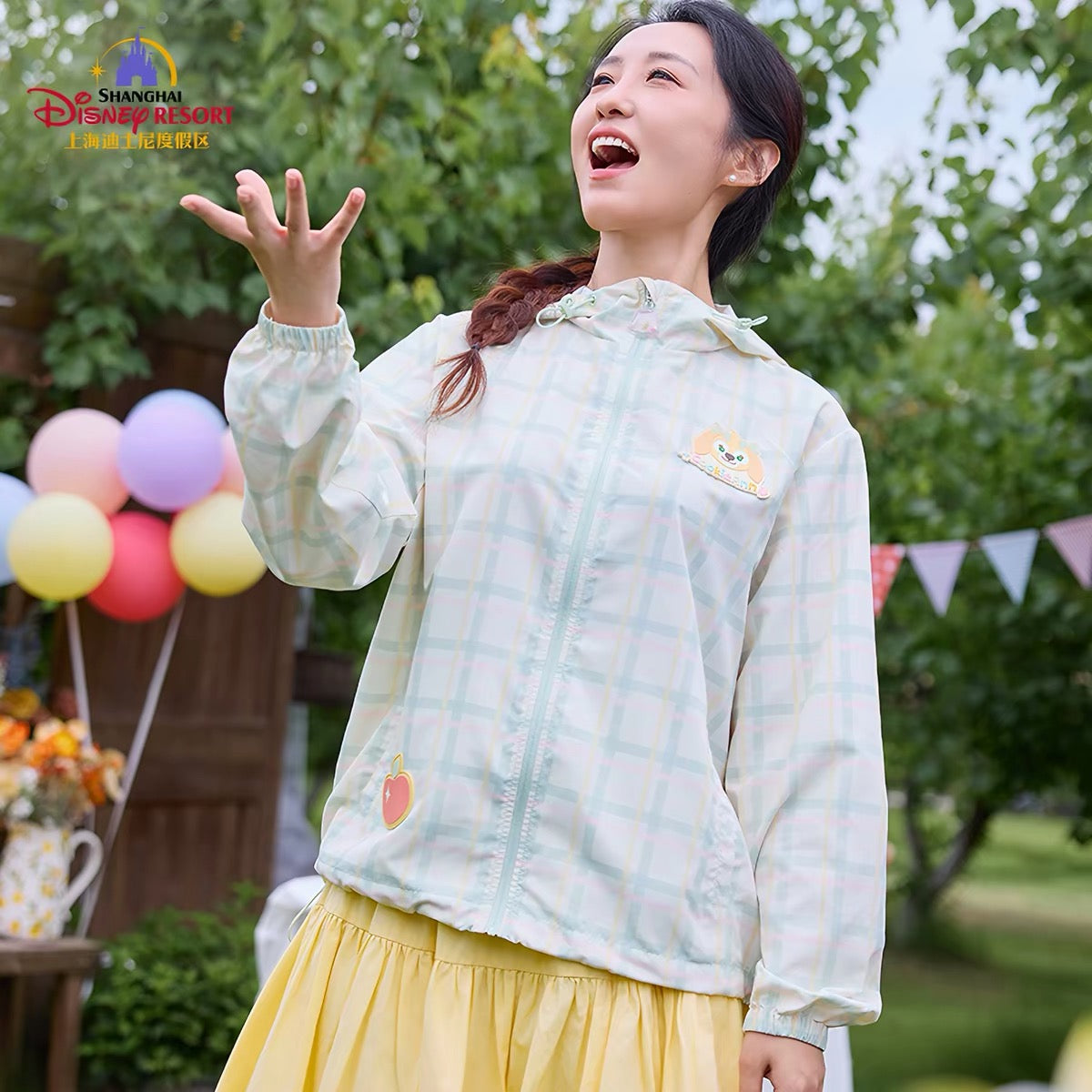 夏日 ダッフィーフレンズ  クッキーアン UVカット 日焼け止め パーカー Tシャツ❘上海ディズニー