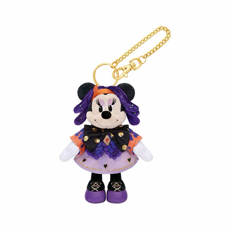 2026 ハロウィン ミッキーフレンズ ミニー ドナルド ぬいぐるみキーチェーン| 上海ディズニー