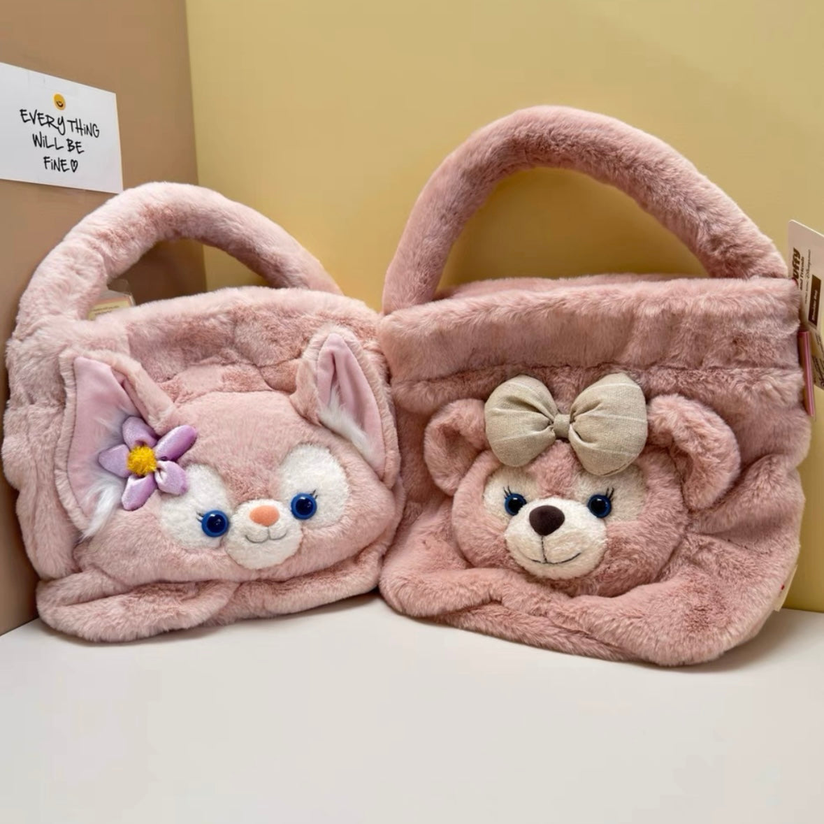 セール❣️ 香港ディズニー ダッフィーフレンズ ふわふわ バッグ