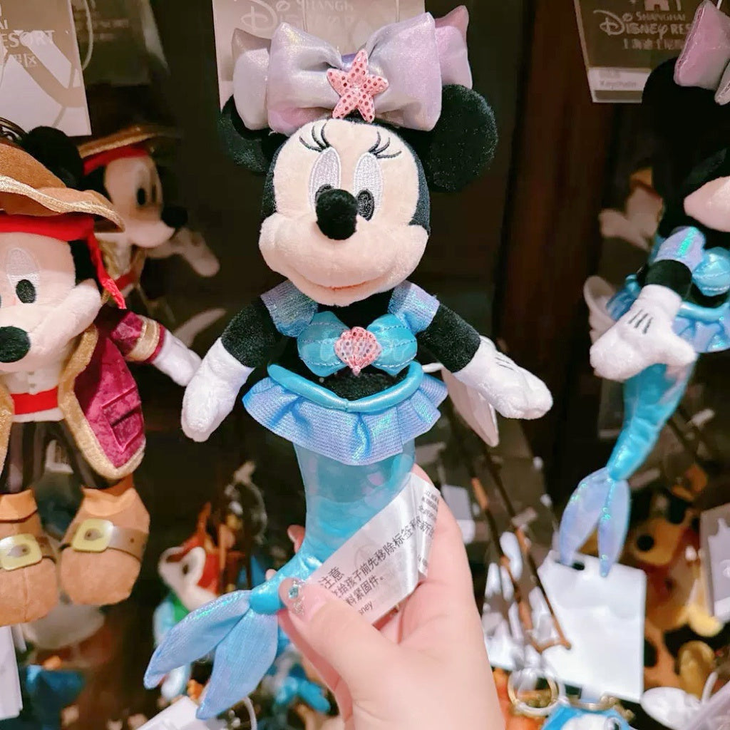 ミニー 人魚🧜 ぬいぐるみキーチェーン❘上海ディズニー