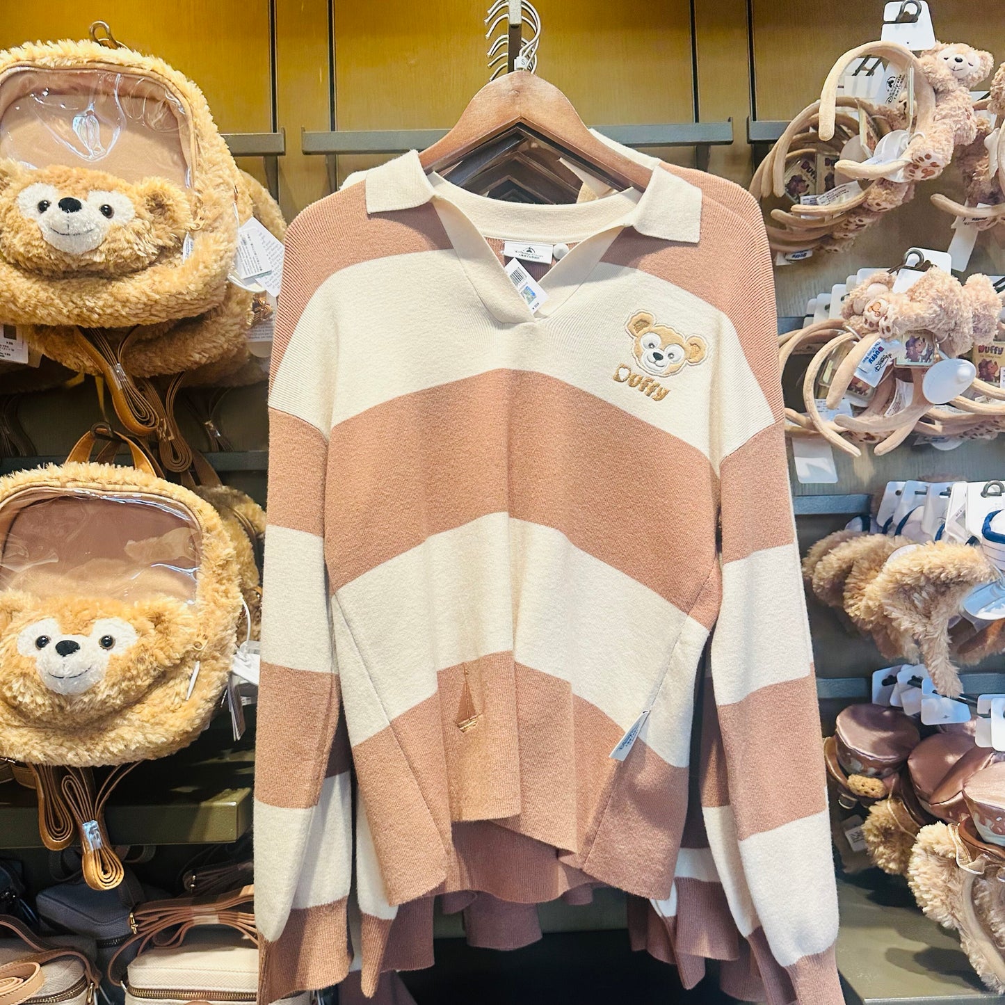 ダッフィー リーナベル クッキーアン ニット トップス❘上海ディズニー